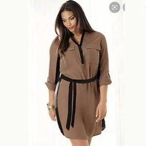 Lane Bryant button up  Shirt Dress